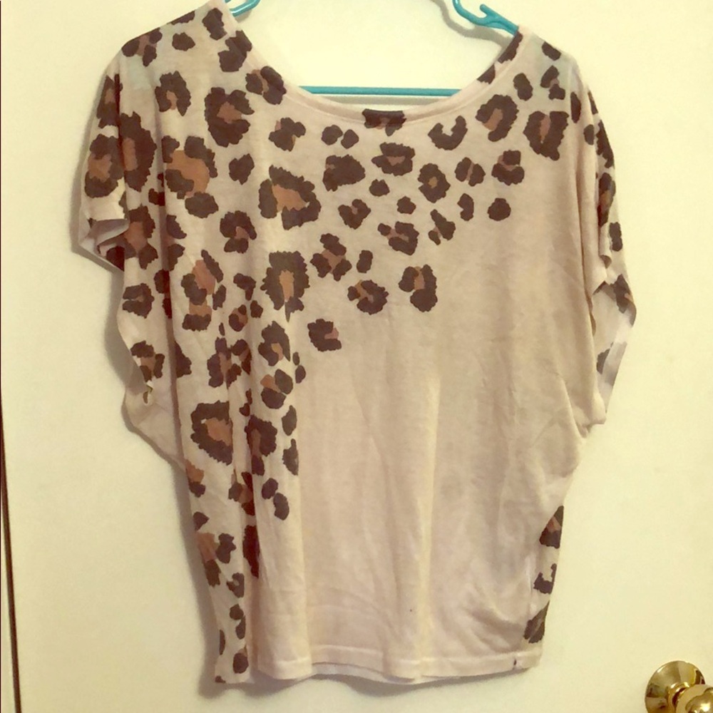 Leopard flow crop top